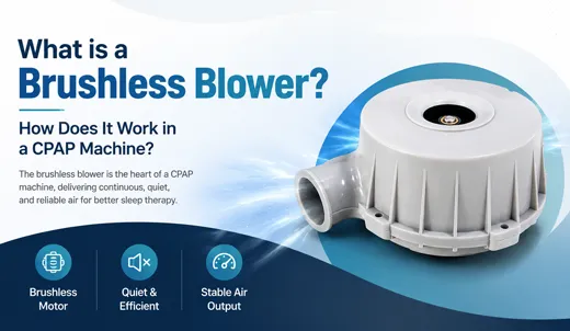 What is a brushless blower for CPAP machine